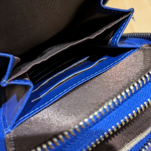 Vibrant Blue Crossbody Bag 8x5 - Picture 5 of 9